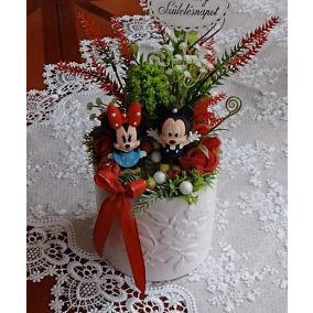 Mickey egeres virágcsokor 