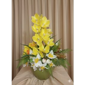 Élethű orchideacsokor