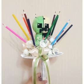Minecraft csokor színes ceruzàkkal
