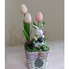 Bársonyos ünnep..Nyuszi Kosár