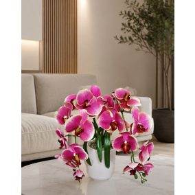 Orchidea élethű csokor 